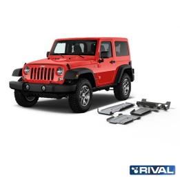 Set Scuturi Motor, Cutie de Viteze, Cutie de Transfer, Țeavă de Evacuare și Rezervor, Rival 2L Benzină Gasoli, Culoare Argintiu,