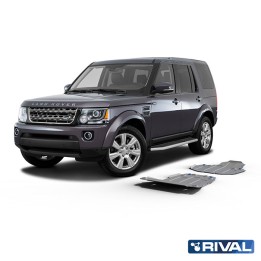 Set Scuturi Radiator, Motor, Cutie de Viteze și Cutie de Transfer, Rival, Culoare Argintiu, Land Rover Discovery 2009 - 2016 - E