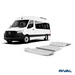Skid Plate Set for Engine and Gearbox, Rival 2.1L Diesel, Mercedes-Benz Sprinter 2023 - Present - EDK.ro