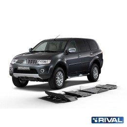 Set Scuturi Radiator, Motor, Cutie de Viteze și Cutie de Transfer, Rival 2, Culoare Argintiu, Mitsubishi L200 / Pajero Sport 200