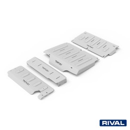 Set Scuturi Tije de Direcție, Motor, Cutie de Viteze și Cutie de Transfer, Rival 4.8L Benzină, Culoare Argintiu, Nissan Patrol 2