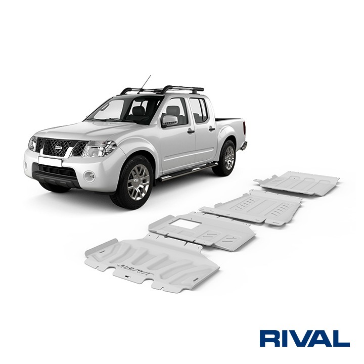 Set Scuturi Radiator, Motor, Cutie de Viteze și Cutie de Transfer, Rival 201, Culoare Argintiu, Mercedes-Benz X-Class, Nissan Na