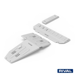 Set Scuturi Motor și Cutie de Transfer, Rival 3L Benzină / 3L Diesel, Culoare Argintiu, Ineos Grenadier 2023 - Prezent - EDK.ro