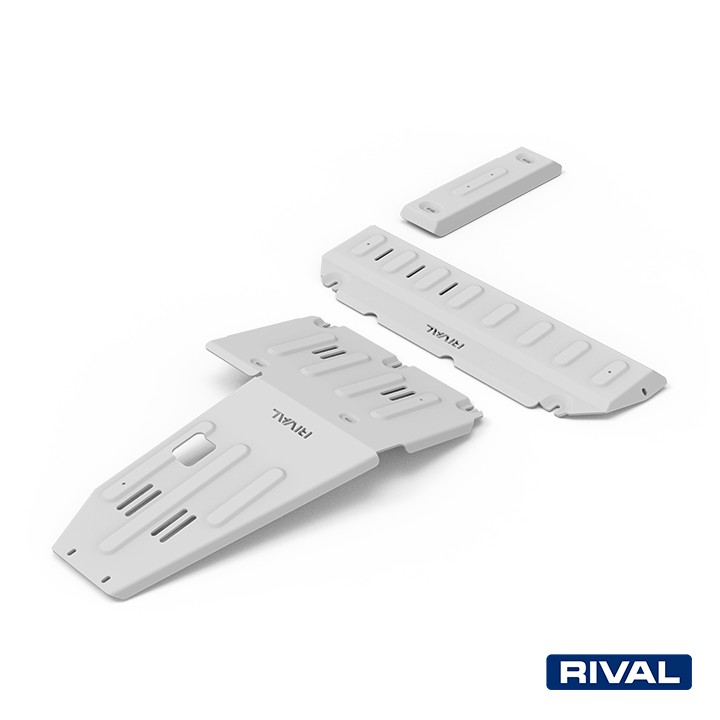 Set Scuturi Motor și Cutie de Transfer, Rival 3L Benzină / 3L Diesel, Culoare Argintiu, Ineos Grenadier 2023 - Prezent - EDK.ro