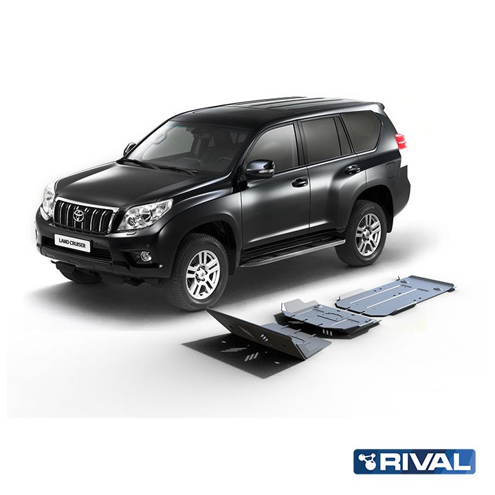 Set Scuturi Motor, Cutie de Viteze și Cutie de Transfer, Rival, Culoare Argintiu, Toyota Land Cruiser 150 / Cruiser, Lexus 2009 