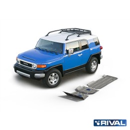 Set Scuturi Motor, Cutie de Viteze și Cutie de Transfer, Rival 4L Benzină, Culoare Argintiu, Toyota Land Cruiser 150 / FJ Cruise