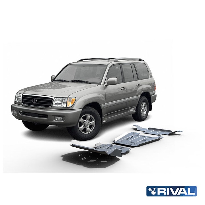 Set Scuturi Motor, Cutie de Viteze și Cutie de Transfer, Rival 4.7L Benzină Die, Culoare Argintiu, Toyota Land Cruiser 1998 - 20