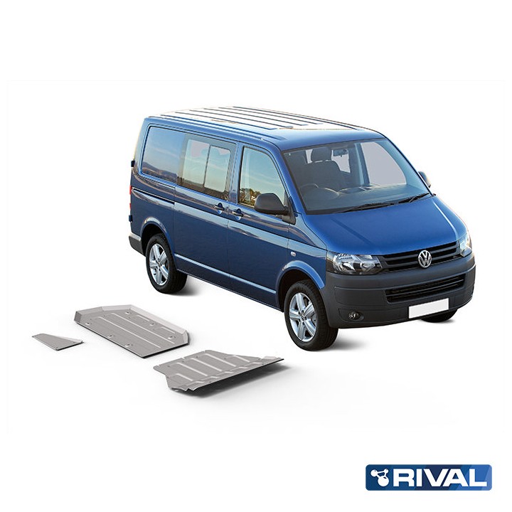 Set Scuturi Motor, Cutie de Viteze, Țeavă de Evacuare și Rezervor, Rival Caravelle Multivan, Culoare Argintiu, Volkswagen Transp