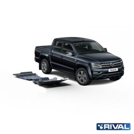 Set Scuturi Radiator, Motor, Cutie de Viteze și Cutie de Transfer, Rival 3L Diesel, Culoare Argintiu, Volkswagen Amarok 2010 - 2