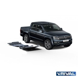 Set Scuturi Radiator, Motor, Cutie de Viteze și Cutie de Transfer, Rival 3L Diesel, Culoare Argintiu, Volkswagen Amarok 2016 - 2