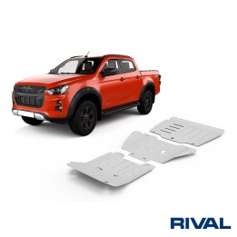 Set Scuturi Motor, Cutie de Viteze și Cutie de Transfer, Rival 1.9L Diesel / 3L Diesel, Culoare Argintiu, Isuzu D-Max 2021 - Pre
