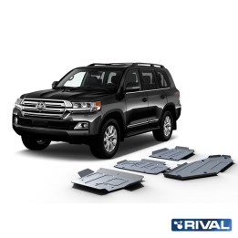 Set Scuturi Motor, Cutie de Viteze, Cutie de Transfer și Rezervor, Rival Lx, Culoare Argintiu, Toyota Land Cruiser 150 / Cruiser