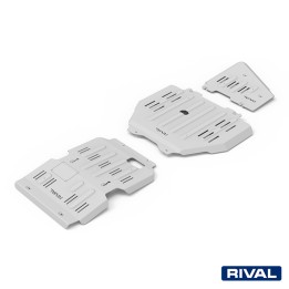 Set Scuturi Motor, Cutie de Viteze și Cutie de Transfer, Rival 2.8L Diesel, Culoare Argintiu, Toyota Land Cruiser 2024 - Prezent