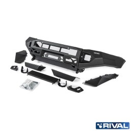 Off-Road Bullbar, Rival with LED Lights, Color Black, Ford Ranger 2011 - 2022 - EDK.ro