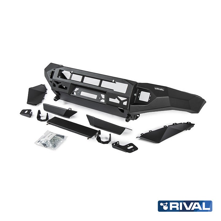 Bullbar Off-Road, Rival cu Lumini LED, Culoare Negru, Ford Ranger 2011 - 2022 - EDK.ro