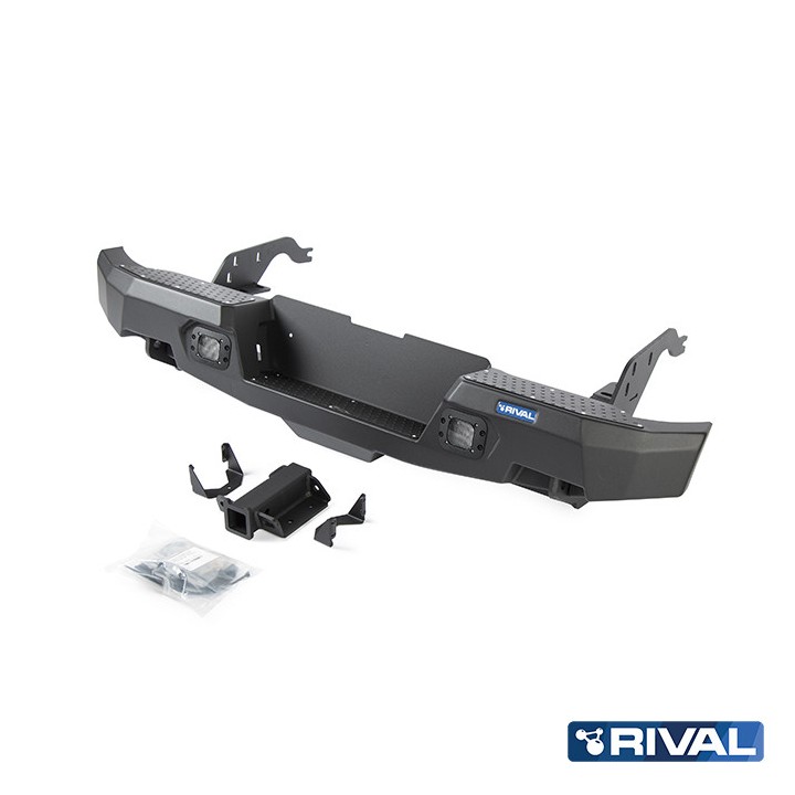 Bullbar Off-Road, Rival cu Lumini LED, Culoare Negru, Ford Ranger 2011 - 2022 - EDK.ro