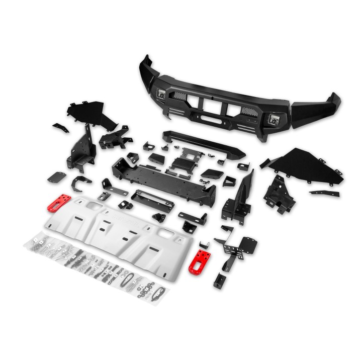 Off-Road Bullbar, Rival with LED Lights, Color Black, Ford Ranger 2022 - Present - EDK.ro
