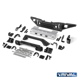 Off-Road Bullbar, Rival with LED Lights, Jeep Gladiator / Wrangler 2007 - Present - EDK.ro