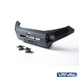 Off-Road Bullbar, Rival with LED Lights, Color Black, Nissan Navara 2014 - 2021 - EDK.ro