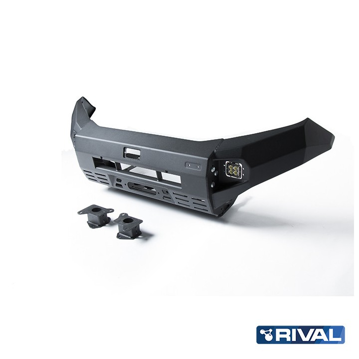 Bullbar Off-Road, Rival cu Lumini LED, Culoare Negru, Nissan Navara 2014 - 2021 - EDK.ro