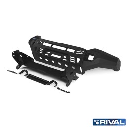 Off-Road Bullbar, Rival with LED Lights, Color Black, Toyota Land Cruiser 2015 - 2021 - EDK.ro