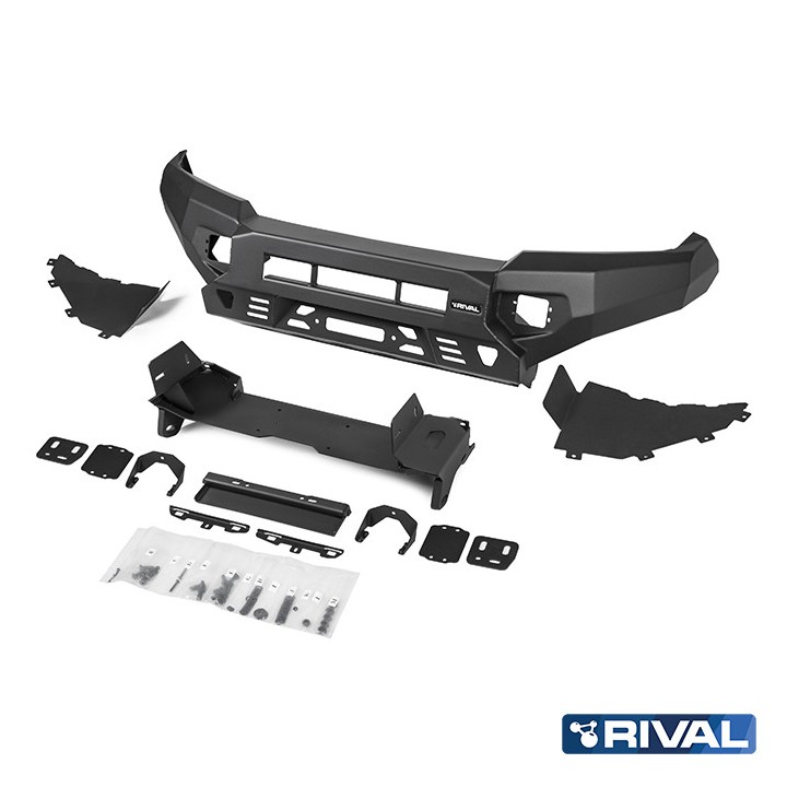 Off-Road Bullbar, Rival, Color Black, Toyota Land Cruiser 2007 - 2015 - EDK.ro