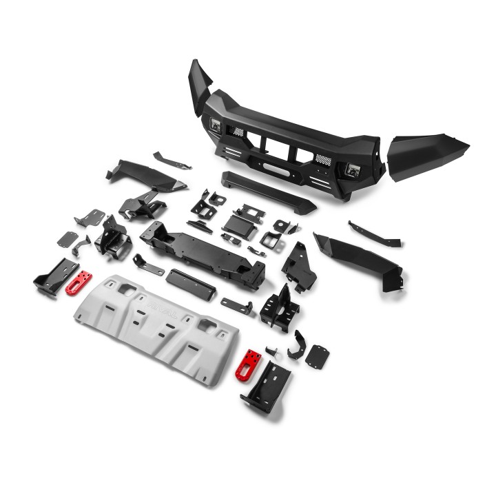 Off-Road Bullbar, Rival with LED Lights, Color Black, Volkswagen Amarok 2023 - Present - EDK.ro