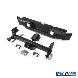 Off-Road Bullbar, Rival with LED Lights, Color Black, Isuzu D-Max 2012 - 2021 - EDK.ro