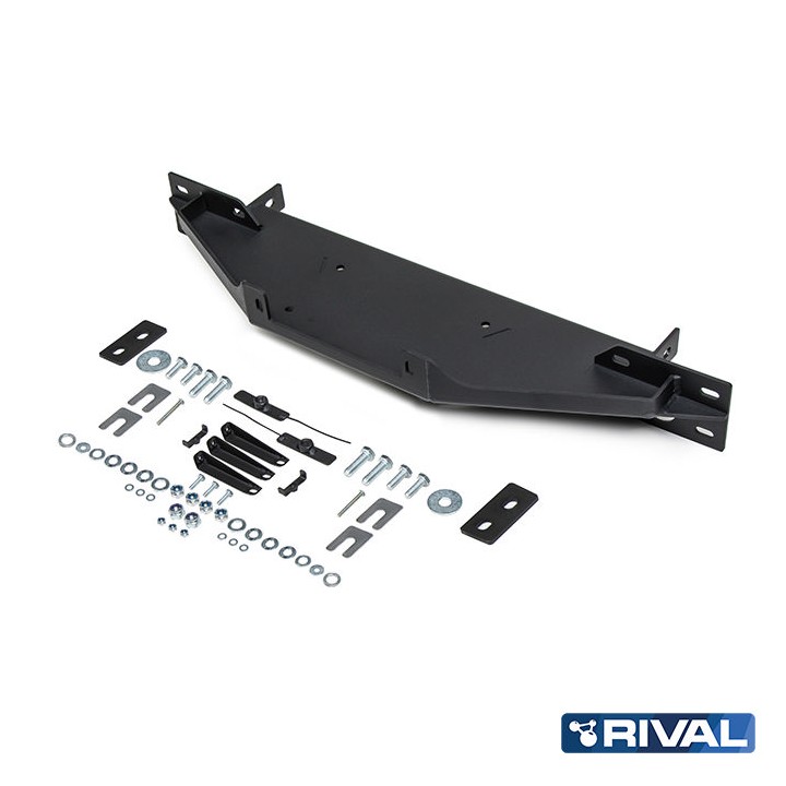 Winch Mounting Plate, Rival Concealed S, Color Black, Toyota Hilux 2015 - 2022 - EDK.ro