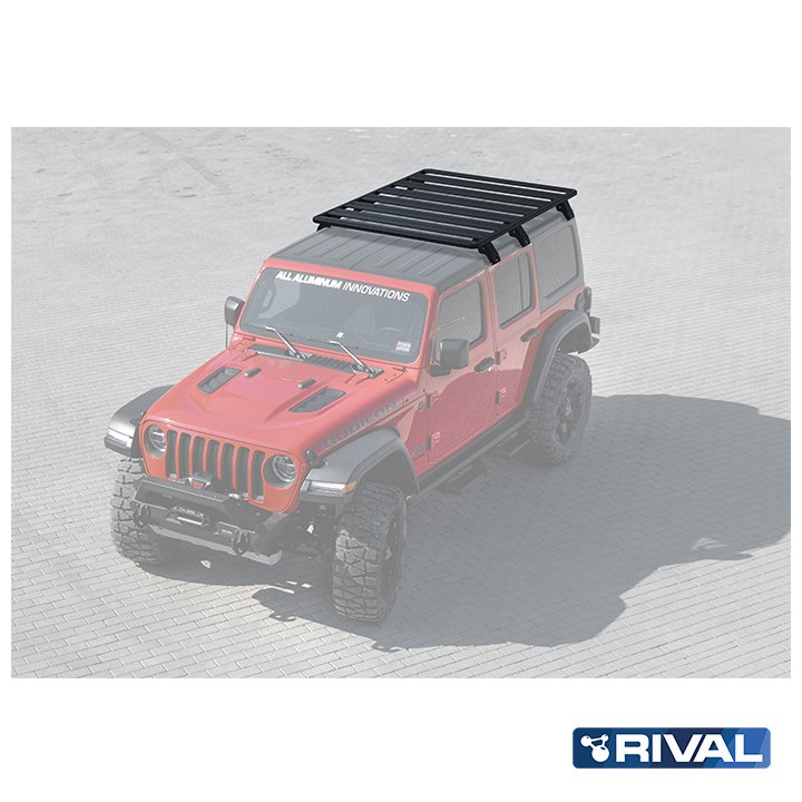 Roof Rack, Rival (Set), Color Black, Jeep Wrangler 2017 - Present - EDK.ro