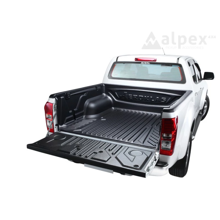 Over Rail Bed Liner, Aeroklas 4 x Metal Cargo Hooks, Isuzu D-Max Double Cab 2015 - 2020 - EDK.ro
