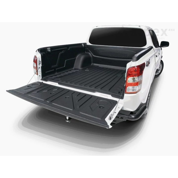 Over Rail Bed Liner, Aeroklas 4 x Metal Cargo Hooks, Mitsubishi L200 Double Cab 2019 - 2023 - EDK.ro
