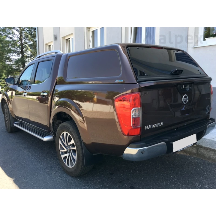 Hardtop Bed Cover, Aeroklas Commercial, Nissan Navara / Renault Alaskan Double Cab 2015 - Present - EDK.ro