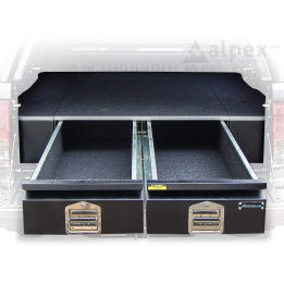 Sliding Bed Organising System, Aeroklas Drawer, Ford Ranger / Volkswagen Amarok Raptor Double Cab 2023 - Present - EDK.ro