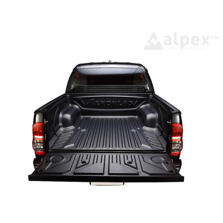 Capitonaj Pentru Benă cu Margine, Aeroklas 4 x Metal Cargo Hooks, Toyota Hilux Cabină Dublă 2005 - 2015 - EDK.ro