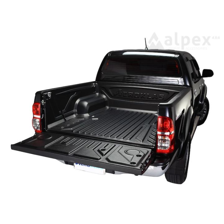 Capitonaj Pentru Benă cu Margine, Aeroklas 4 x Metal Cargo Hooks, Toyota Hilux Cabină Dublă 2005 - 2015 - EDK.ro