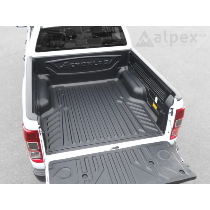 Over Rail Bed Liner, Aeroklas Metal Cargo Hooks, Ford Ranger Extra Cab 2012 - 2022 - EDK.ro