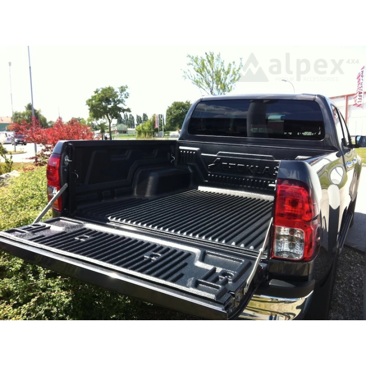 Capitonaj Pentru Benă fără Margine, Aeroklas Metal Cargo Hooks, Toyota Hilux Cabină Dublă 2016 - 2026 - EDK.ro