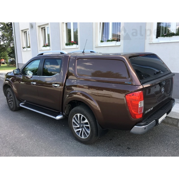 Hardtop Bed Cover, Aeroklas Commercial, Nissan Navara / Renault Alaskan Double Cab 2015 - Present - EDK.ro