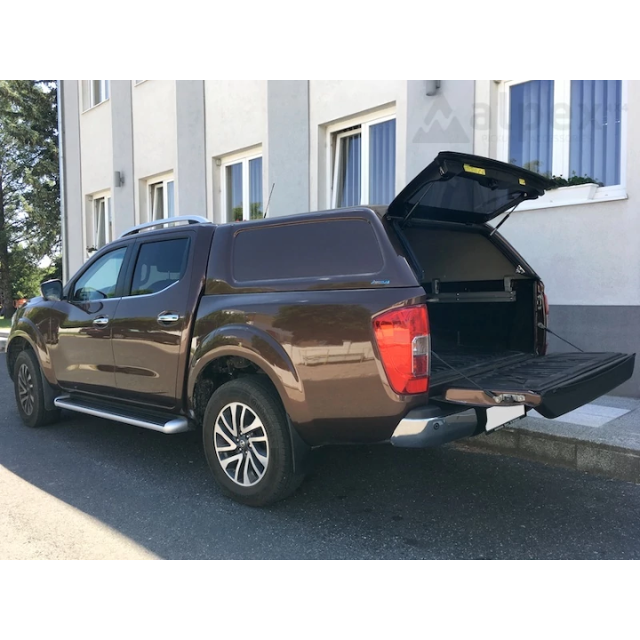 Hardtop Bed Cover, Aeroklas Commercial, Nissan Navara / Renault Alaskan Double Cab 2015 - Present - EDK.ro