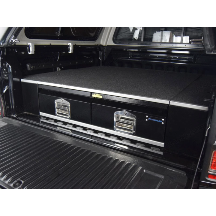 Sliding Bed Organising System, Aeroklas Drawer, Ford Ranger / Volkswagen Amarok Raptor Double Cab 2023 - Present - EDK.ro