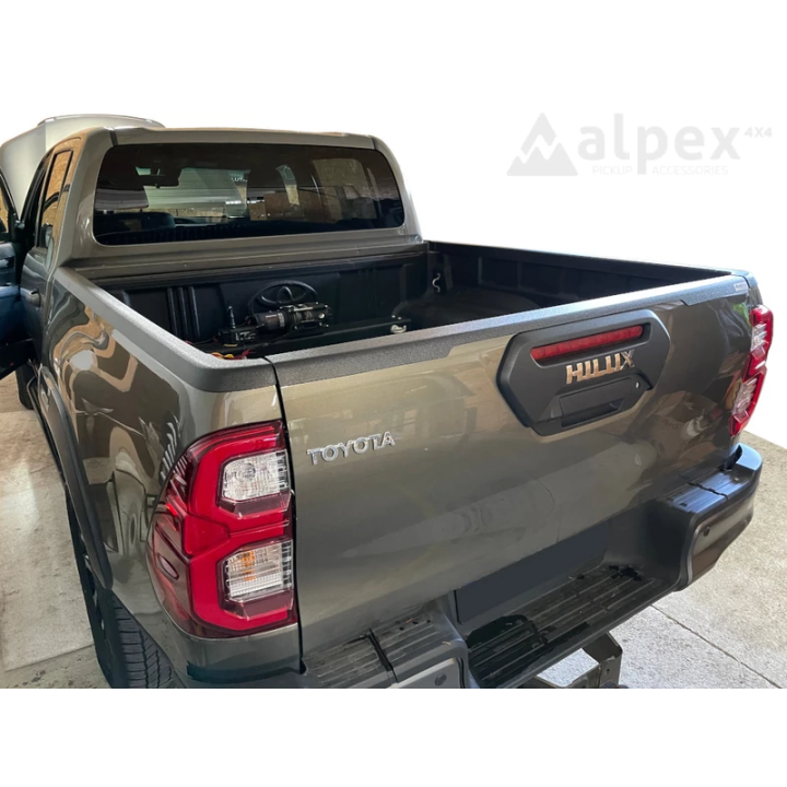 Protecții Margine Benă, Aeroklas Rail Guard, Toyota Hilux Cabină Dublă 2016 - 2026 - EDK.ro