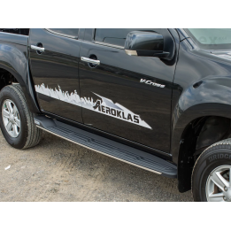 Side Steps, Aeroklas, Mercedes-Benz X-Class / Nissan Navara / Renault Alaskan Double Cab 2015 - Present - EDK.ro