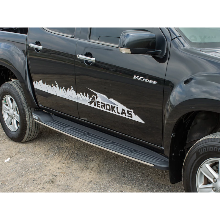 Side Steps, Aeroklas, Mercedes-Benz X-Class / Nissan Navara / Renault Alaskan Double Cab 2015 - Present - EDK.ro
