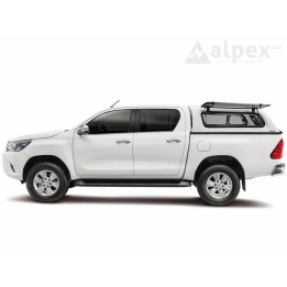 Hardtop Bed Cover, Aeroklas Stylish, Toyota Hilux Double Cab 2016 - 2026 - EDK.ro