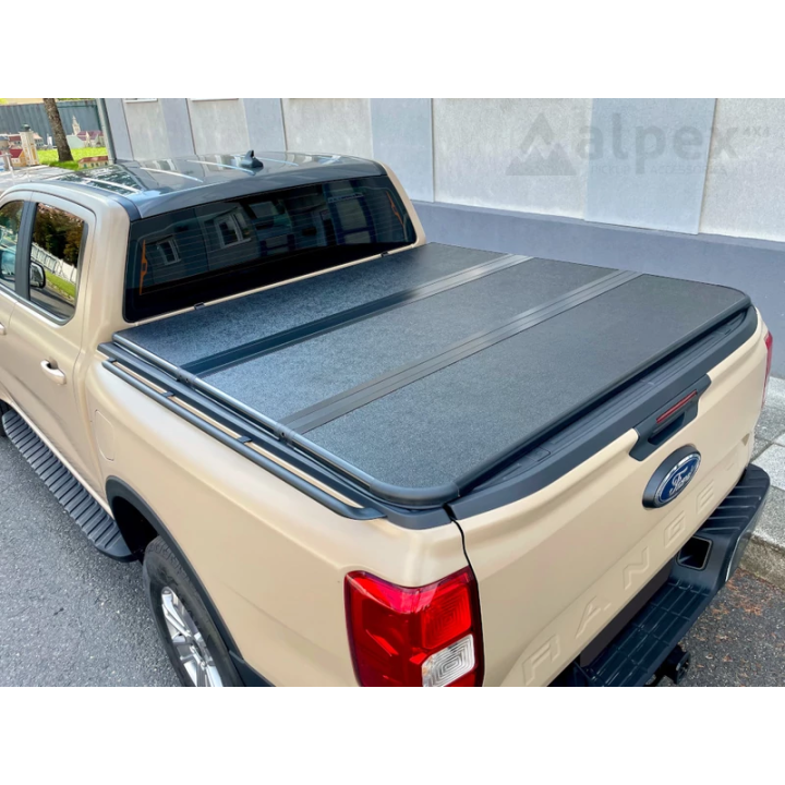 Lid Tonneau Bed Cover, Alpex Tri-Fold, Ford Ranger Raptor / Volkswagen Amarok PHEV Double Cab 2023 - Present - EDK.ro