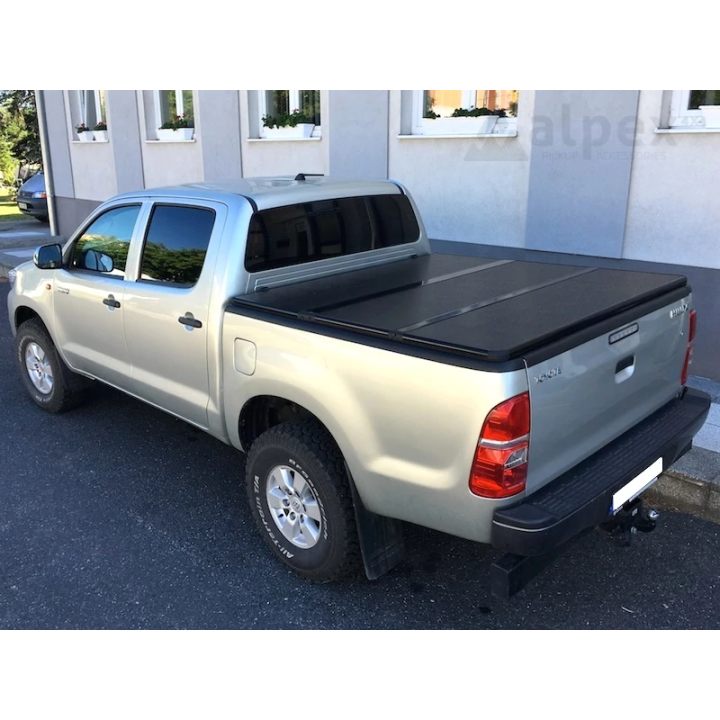 Lid Tonneau Bed Cover, Alpex Tri-Fold, Toyota Hilux Double Cab 2005 - 2015 - EDK.ro