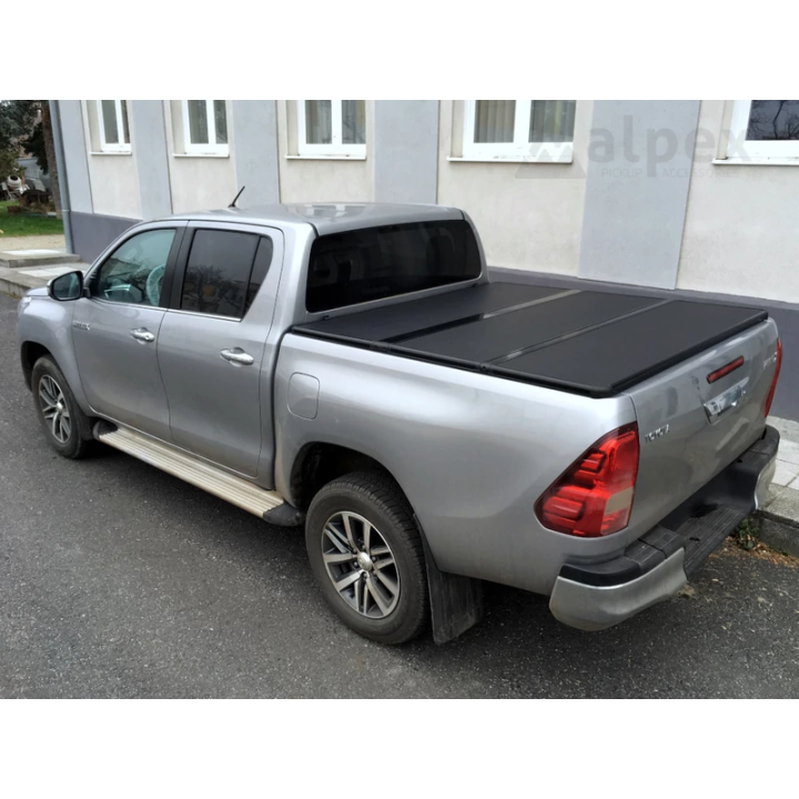 Închidere de Benă Tip Capac, Alpex Tri-Fold, Toyota Hilux Cabină Dublă 2016 - 2026 - EDK.ro