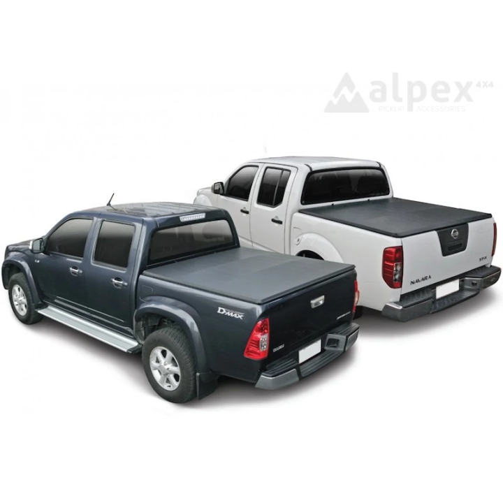 Soft Top Tonneau Bed Cover, Alpex Snap, Mitsubishi L200 Double Cab 2009 - 2015 - EDK.ro