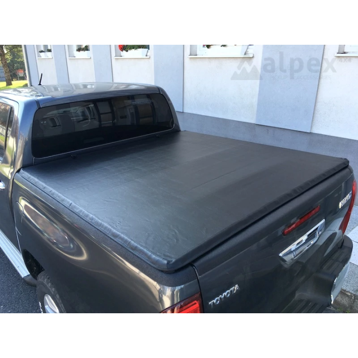 Soft Top Tonneau Bed Cover, Alpex Snap, Toyota Hilux Double Cab 2016 - 2026 - EDK.ro